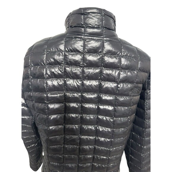 North Face ThermoBall Women XL Black Quilted Insulation Warm Jacket Primaloft - Picture 12 of 14